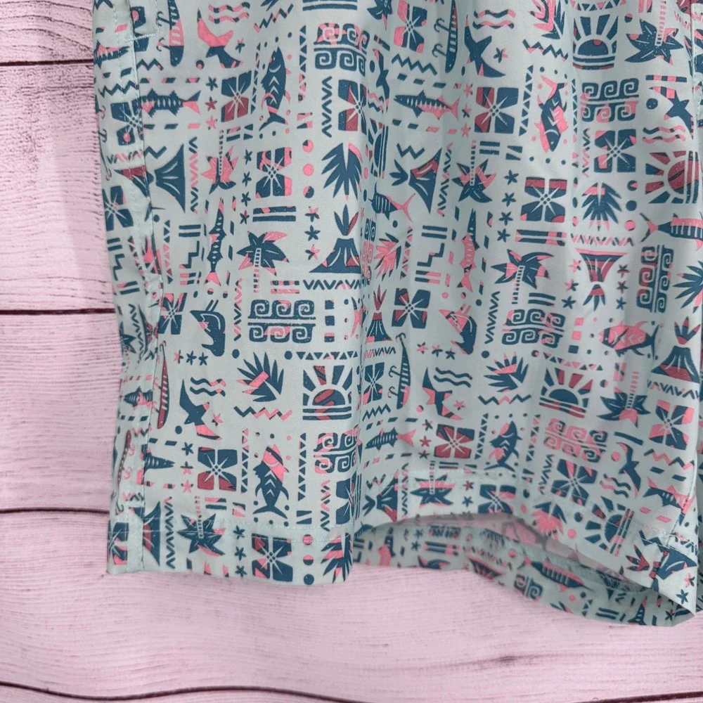 Columbia PFG Swim Trunks Shorts Mens XL Performance Fish Fishing Gear Patterned‎